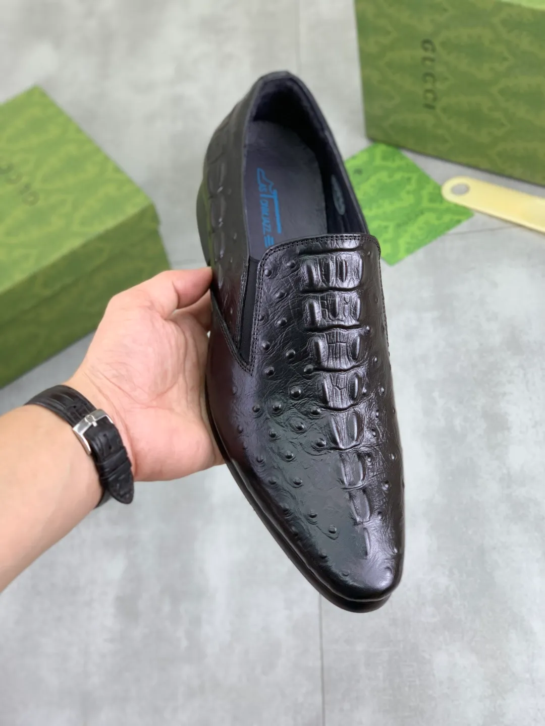 Men's Men's Shoes 💰P500 [New Style] 💰💎💎💎 [Gucci] GUCCI high-end men's formal business leather shoes, original order 1:1! Original imported high-end calfskin, original metal buckle, imported first-layer pigskin lining for feet, original high-end outsole, men's shoe size: 38-44